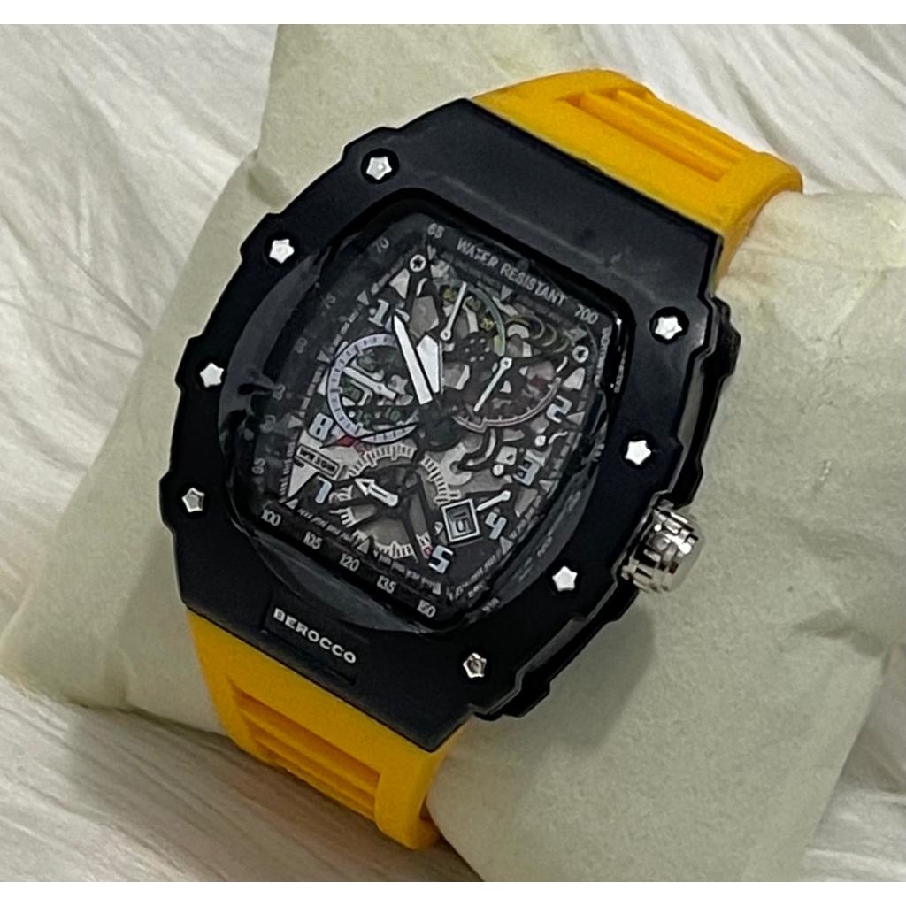 [DGS] JAM TANGAN PRIA STRAP RUBBER TGL AKTIF ORIGINAL TAHAN AIR BC-4550