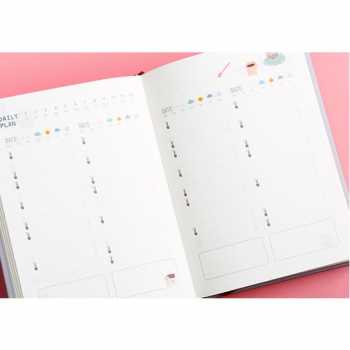 Buku Catatan Diary 365 Hari Hardcover Jurnal Agenda Planner Book Notebook Catatan Kerja Kuliah Sekolah / Buku Catatan Agenda Harian Mingguan Keuangan Custom Aesthetic Minimalis Desain Premium Tebal Lucu Unik Simpel Elegan / Diary Book Binder Buku Catatan