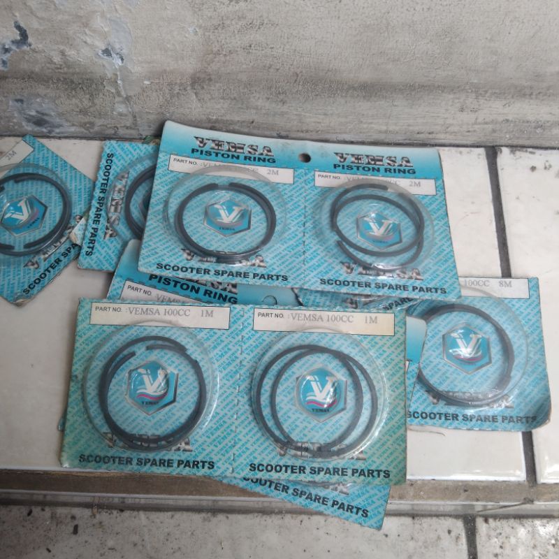 ring seher Vespa pts sepecial 100cc 2m 3m 4m 5m 6m 7m 8m 9m new old stock