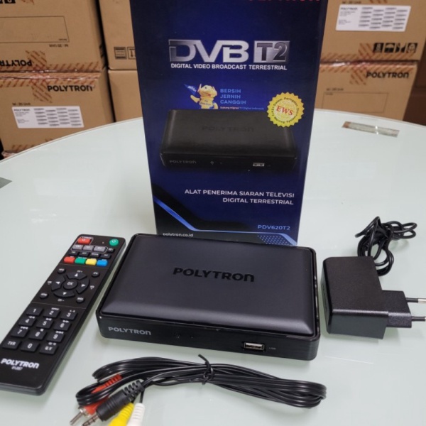 Polytron PDV 620T2 Set Top Box DVB T2 Receiver Tv Digital - PDV 620T2 Diskon