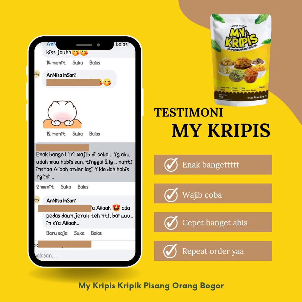 KRIPIS / KRIPIS BOGOR / MY KRIPIS BOGOR / KRIPIK PISANG BOGOR / KRIPIK / OLEH OLEH BOGOR