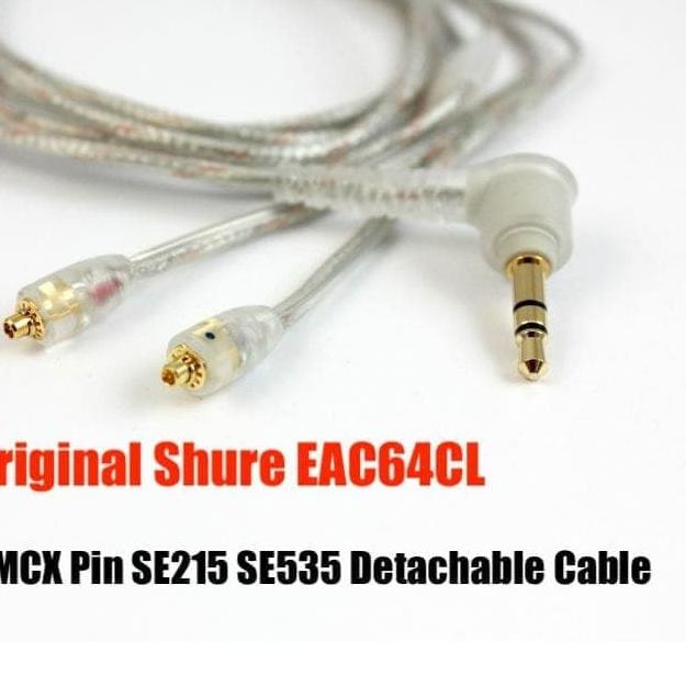 Original Shure Se215 Se535 MMCX Pin Detach Cable With Seires Number - Gray