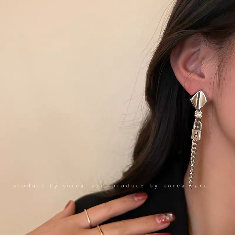 Anting Rumbai Bahan 925 Silver Needle Gaya Korea Untuk Wanita