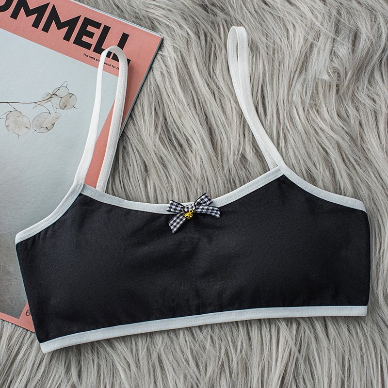 Miniset Bra BH Anak Remaja Perempuan Bahan Katun dengan Busa bisa dilepas Tanpa Kawat MN 03