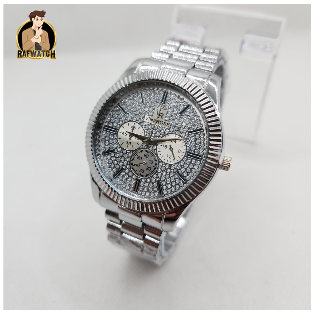 Jam Tangan Wanita Fashion TA7 Rantai Stainless Mewah Formal Permata Fashion Import Murah Bonus Baterai Cadangan