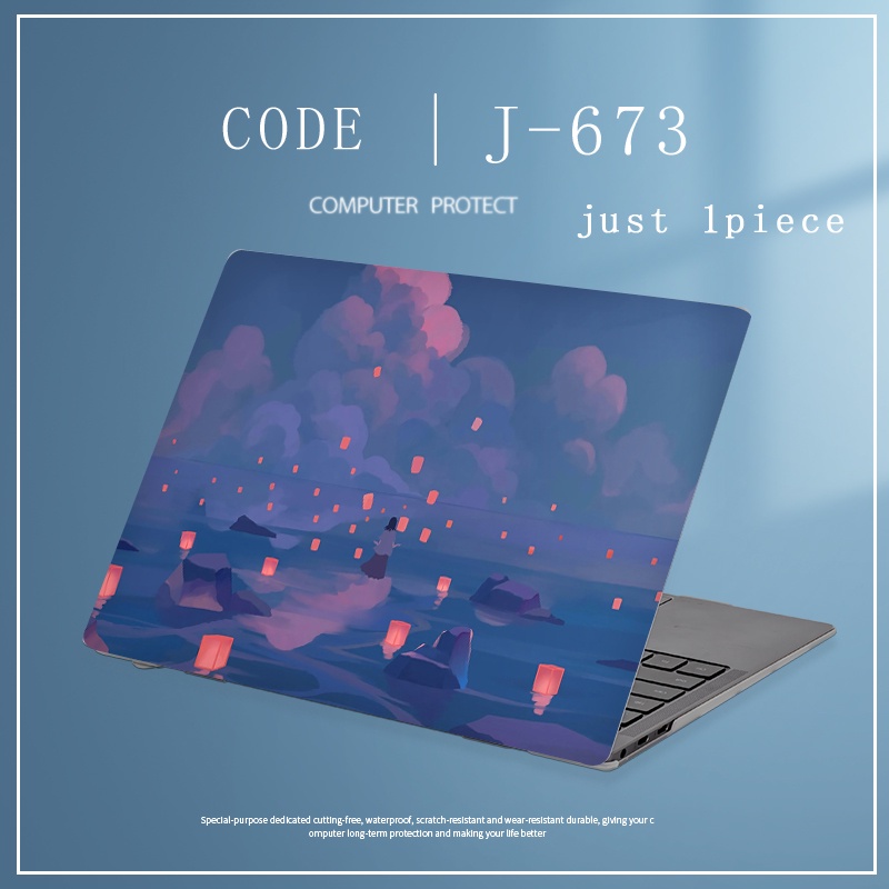 1pc Universal Bebas Potong COD Laptop Decals Colorful Marbel Laptop Decor Sticker Skin Untuk ASUS VIVOBOOK15 K505B X505 A55V A456U A455L K43 A43 Full Cover Sticker