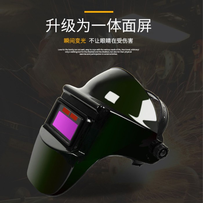 TRUSOXIN Helm Las Otomatis Auto Darkening Solar Welding Helmet