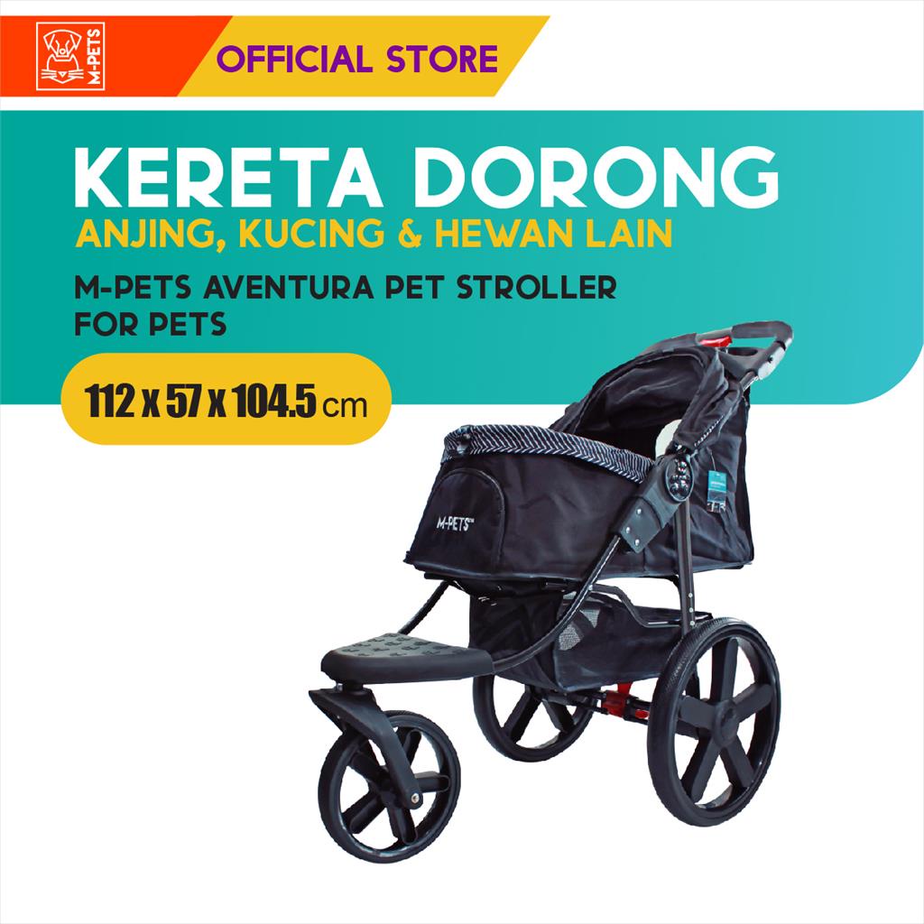 M-Pets Aventura Pet Stroller / Kereta Dorong Untuk Hewan