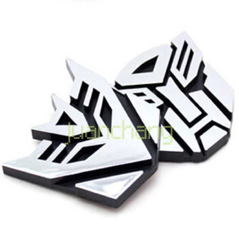 Stiker Emblem Logo Transformers 3D Untuk Mobil / Motor