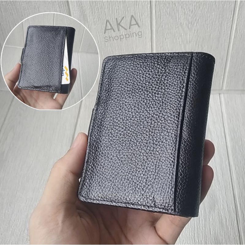 [DK DKK] Dompet Kartu Album CardHolder ATM Bahan Kulit Sapi Asli