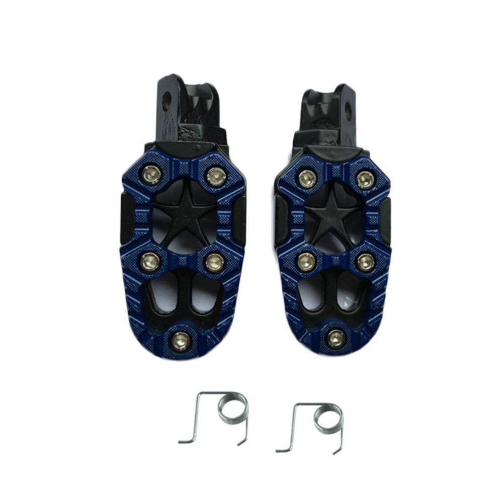 Preva 1pasang Pedal Motor Universal Non-Slip Pijakan Kaki Penjepit Rest Pegs