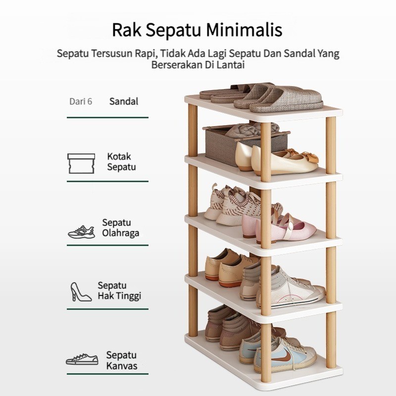 Furnibest Rak Sepatu Rak Buku Rak Serbaguna