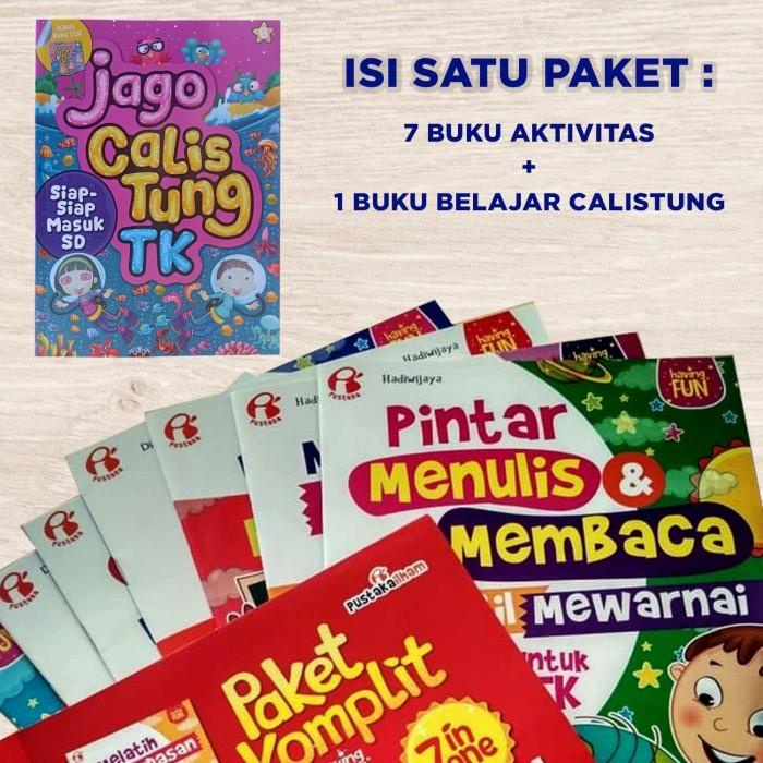 

PAKET 8 BUKU AKTIVITAS ANAK TK PAUD PLUS BUKU BELAJAR BACA TULISHITUNG Best Seller