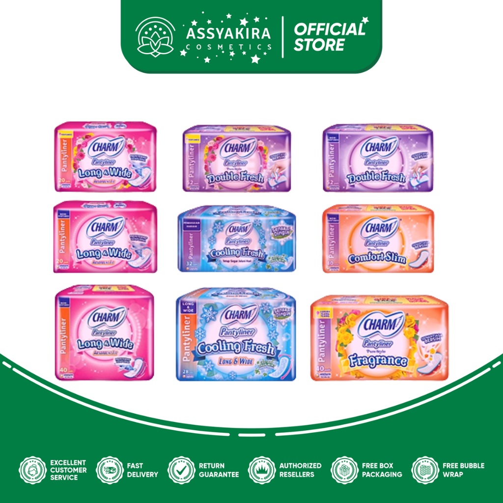 Charm Pantyliner (Semua Ukuran)