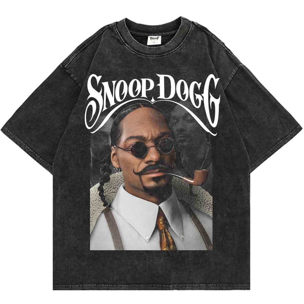 TSHIRT WASHING VINTAGE / KAOS OVERSIZE - SINOIG UNISEX snoop dogg