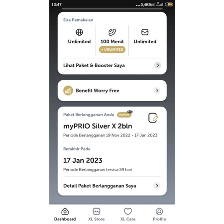 XL PRIORITAS 2 BULAN 40GB UNLIMITED