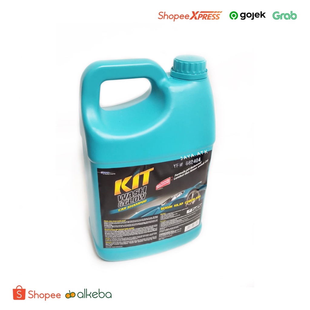 SAMPO SABUN CUCI MOBIL SHAMPO KIT WASH GLOW 4 LITER JERIGEN