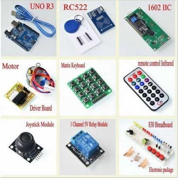 Starter Kit 100 in 1 RFID Learning Arduino UNO R3 Cocok Untuk Pemula