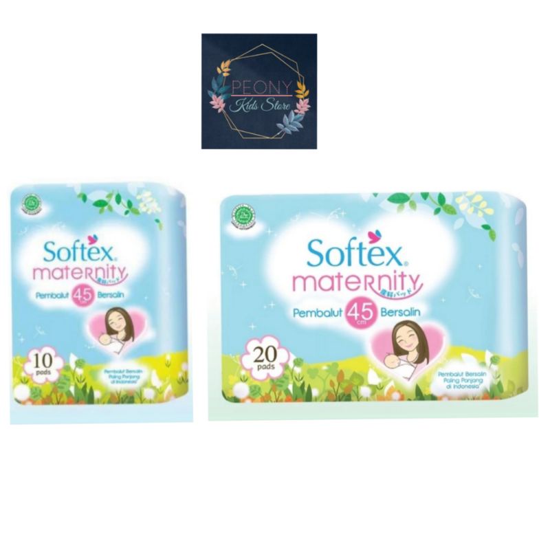 SOFTEX MATERNITY PADS / pembalut bersalin softex 20pads 10 pads/ pembalut 45cm