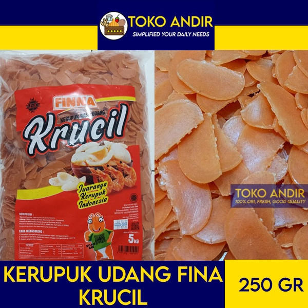 

Kerupuk Udang Finna Krucil 250gr – Kerupuk Mentah Gurih & Renyah