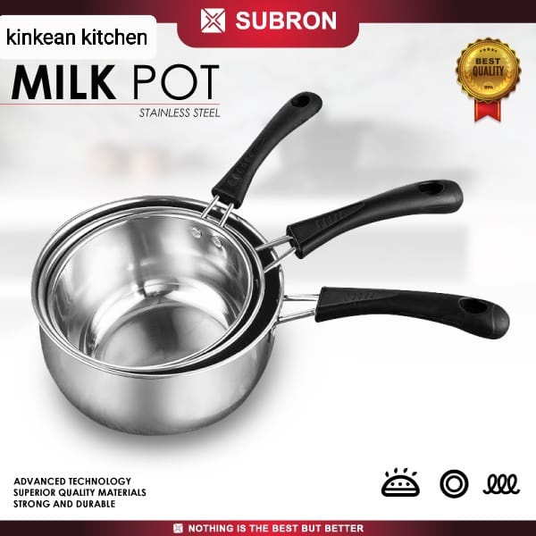 Panci Susu Stainless Steel Milk Pot 15/17/19cm - Subron