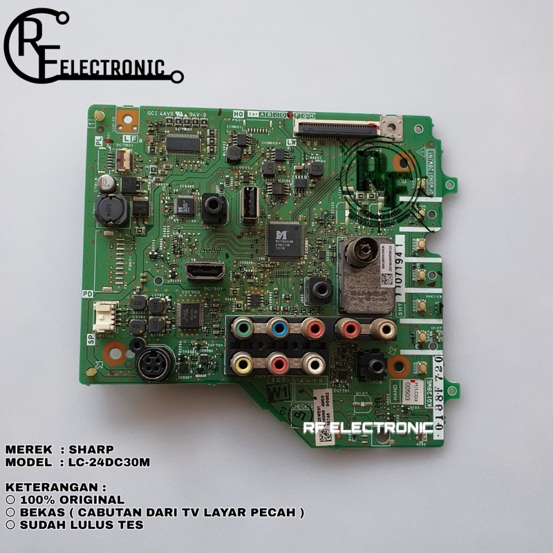 MB MOBO MAINBOARD MESIN TV SHARP LC-24DC30M LC 24DC30 M