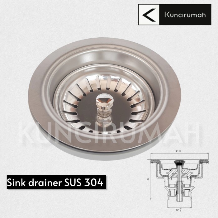 Filter Afur Kitchen Sink Model Modena / Drainer Bak Cuci Piring Model Elite