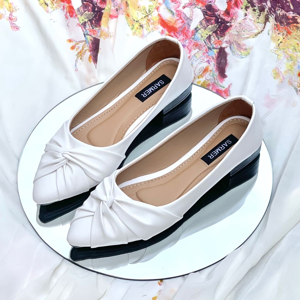 SARMER - JODIE MULES WHITE