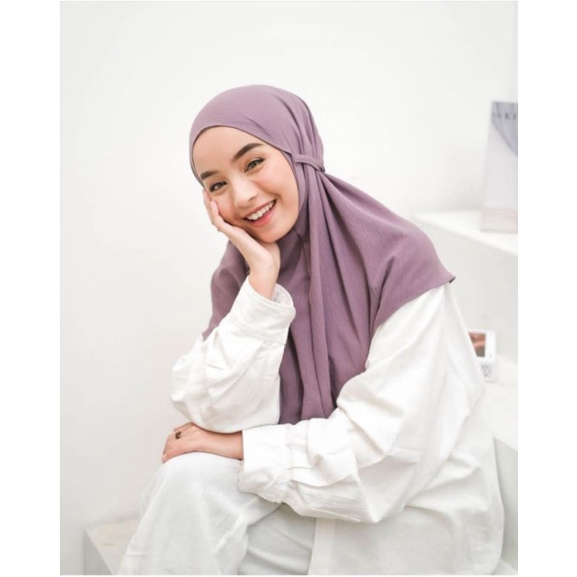 Bergo Crinkle Airflow | Bergo Cutton Airflow Crinkle | Hijab Bergo Crinkle