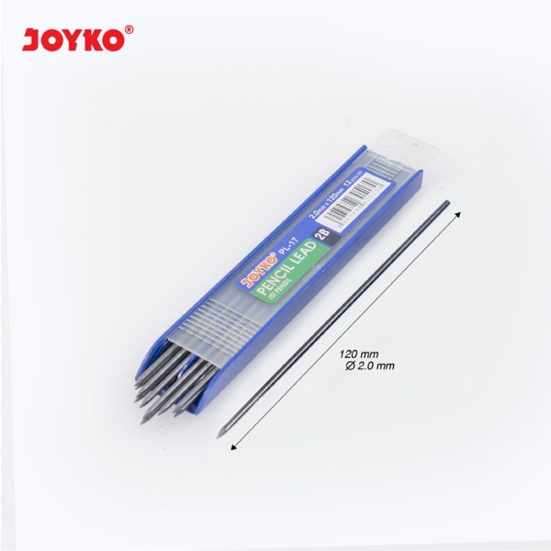 

Joyko Isi Pencil Lead PL-17 2B / Isi Pensil Mekanik 2.0 mm / Isi Pensil Besar