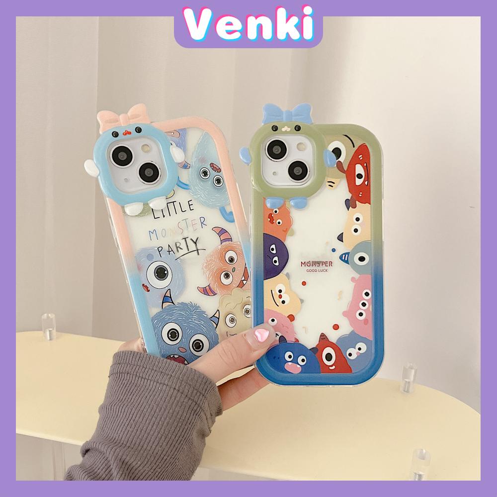 iPhone Case Silicone Soft Little Monster Case Glossy Cute Cartoon Airbag Shockproof Protection Camera Compatible For iPhone 14 Pro Max 13 12 11 Pro 7 8 Plus XR