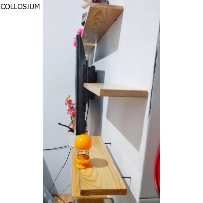 

Kayu Jati belanda 40 x 12 cm Rak melayang gantung kayu jati belanda Bisa Custom Ukuran Sesaui Kebutuhan