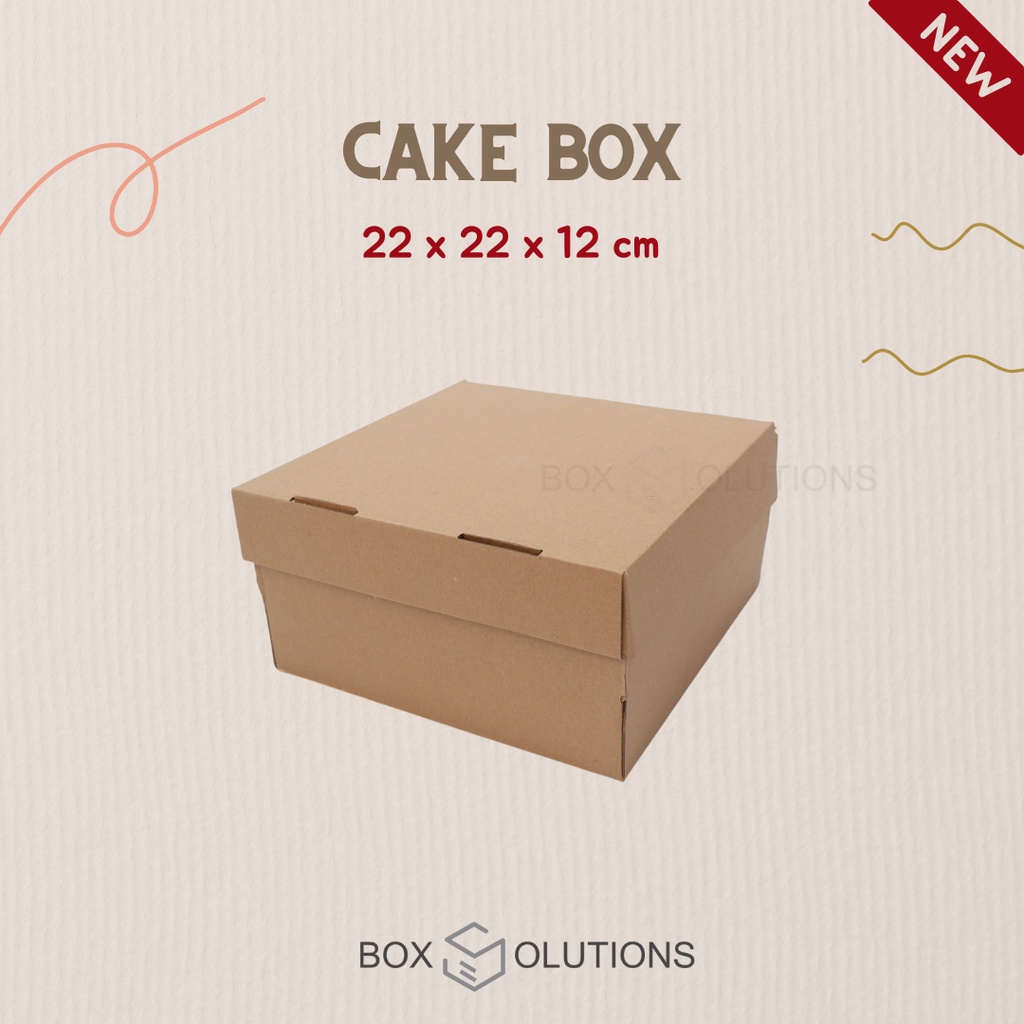 

DUS / DOS / BOX KUE BOLU / CAKE TART BOX - 22 x 22 x 12 cm