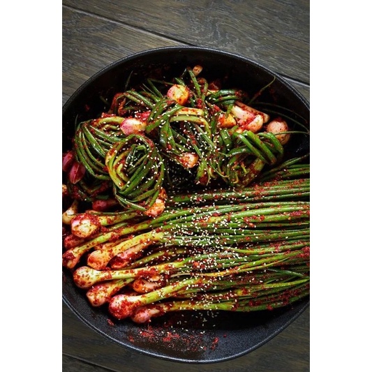 

kimchi daun bawang home Made / kimchi daun bawang halal home Made