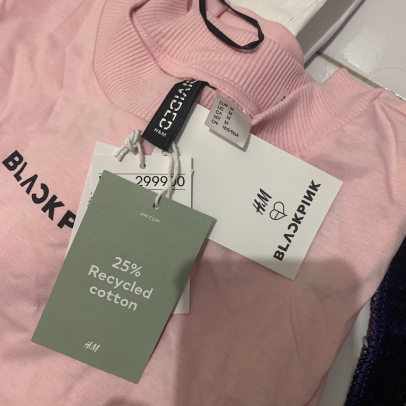Blackpink X H&M T-Shirt Kaos Ukuran M