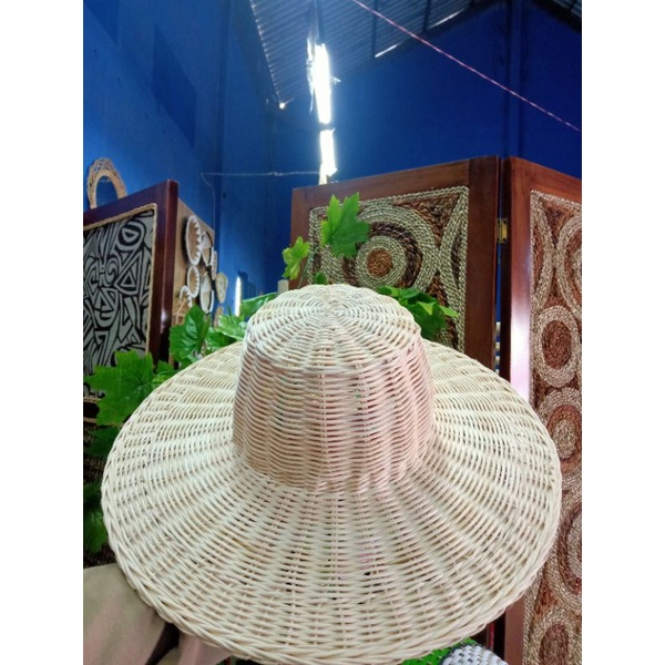 Topi Rotan/topi Pantai/ kerajinan Rotan
