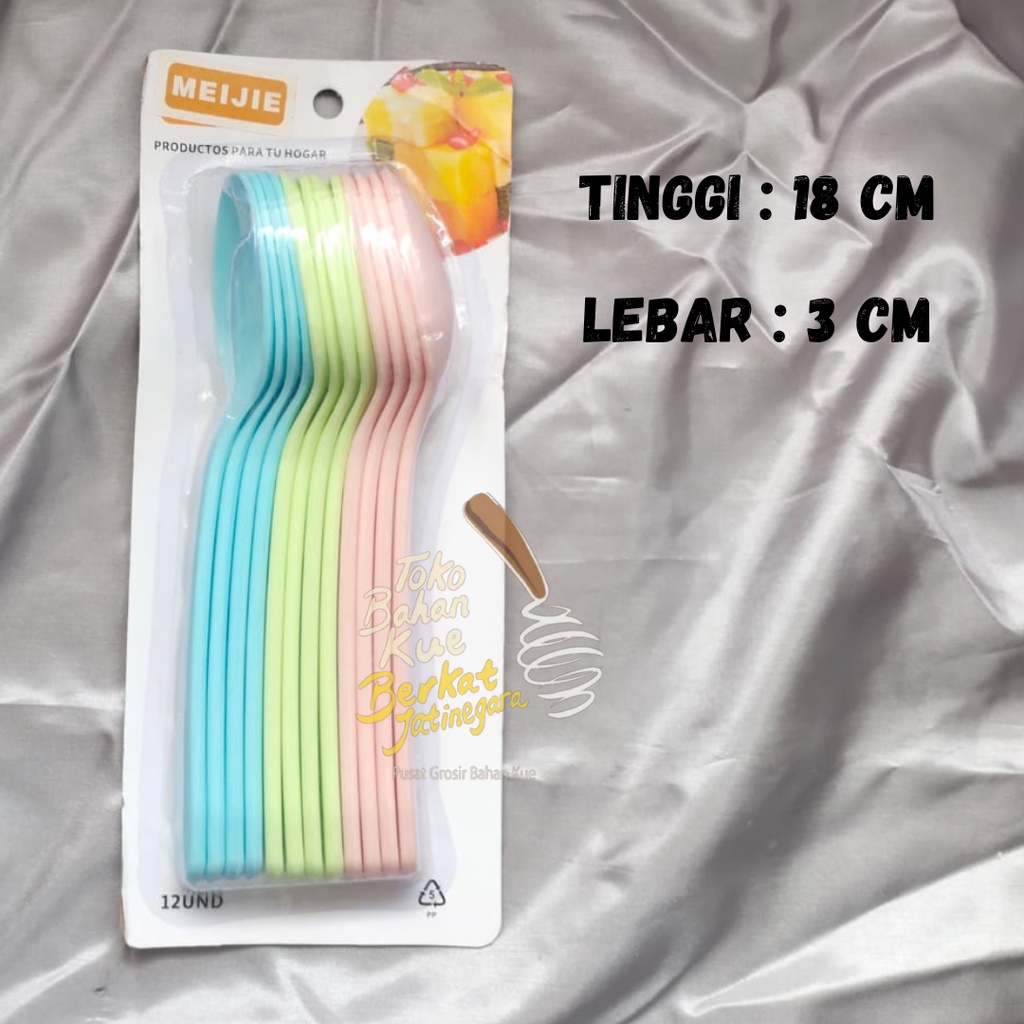 SENDOK PLASTIK LUCU / SENDOK PLASTIK WARNA WARNI