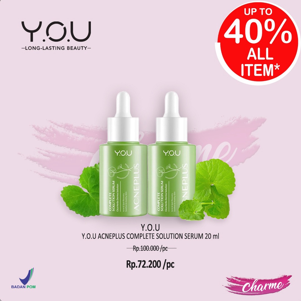 (READY &amp; ORI) Y.O.U Acneplus Complete Solution Serum 20 ml