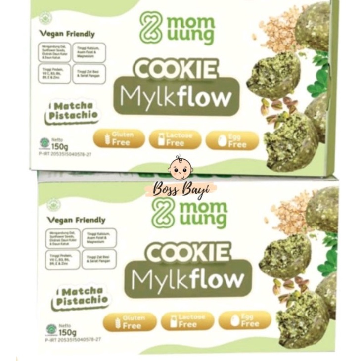 MOM UUNG - Cookie Mylkflow 150gr / Cookies Booster Asi / Kukus Cemilan Sehat Busui