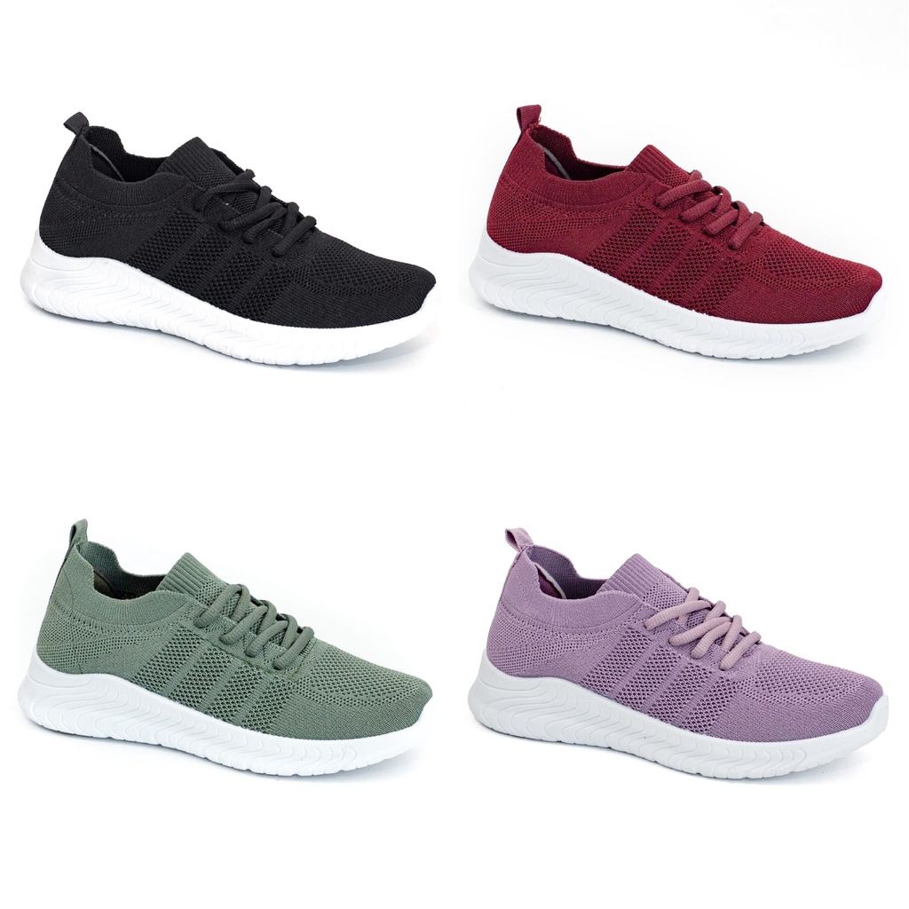 Sepatu Wanita Sneakers Wanita Import Cewek Sport Bertali Shoes Kasual Fashion Shoes Wanita LSV227