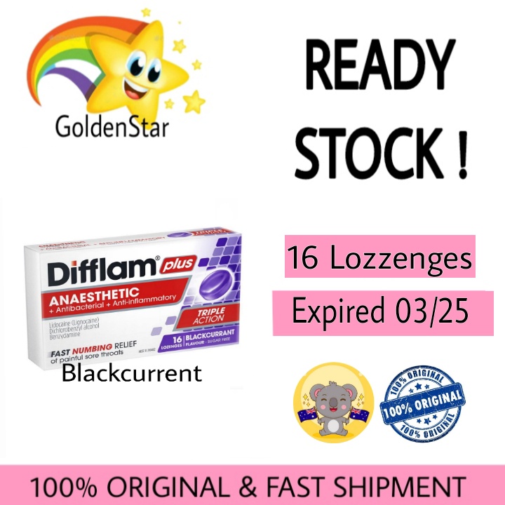 

Difflamm Plus Blackcurrent 16 Lozenges Permen Sakit Tenggorokan