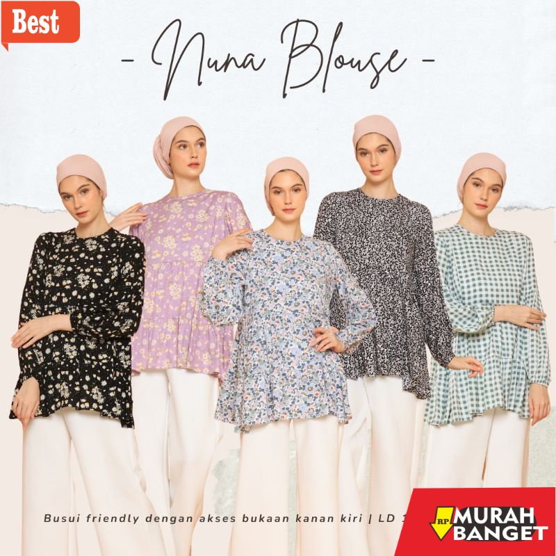baju hamil modern simple BAJU IBU HAMIL MENYUSUI NUNA BLOUSE