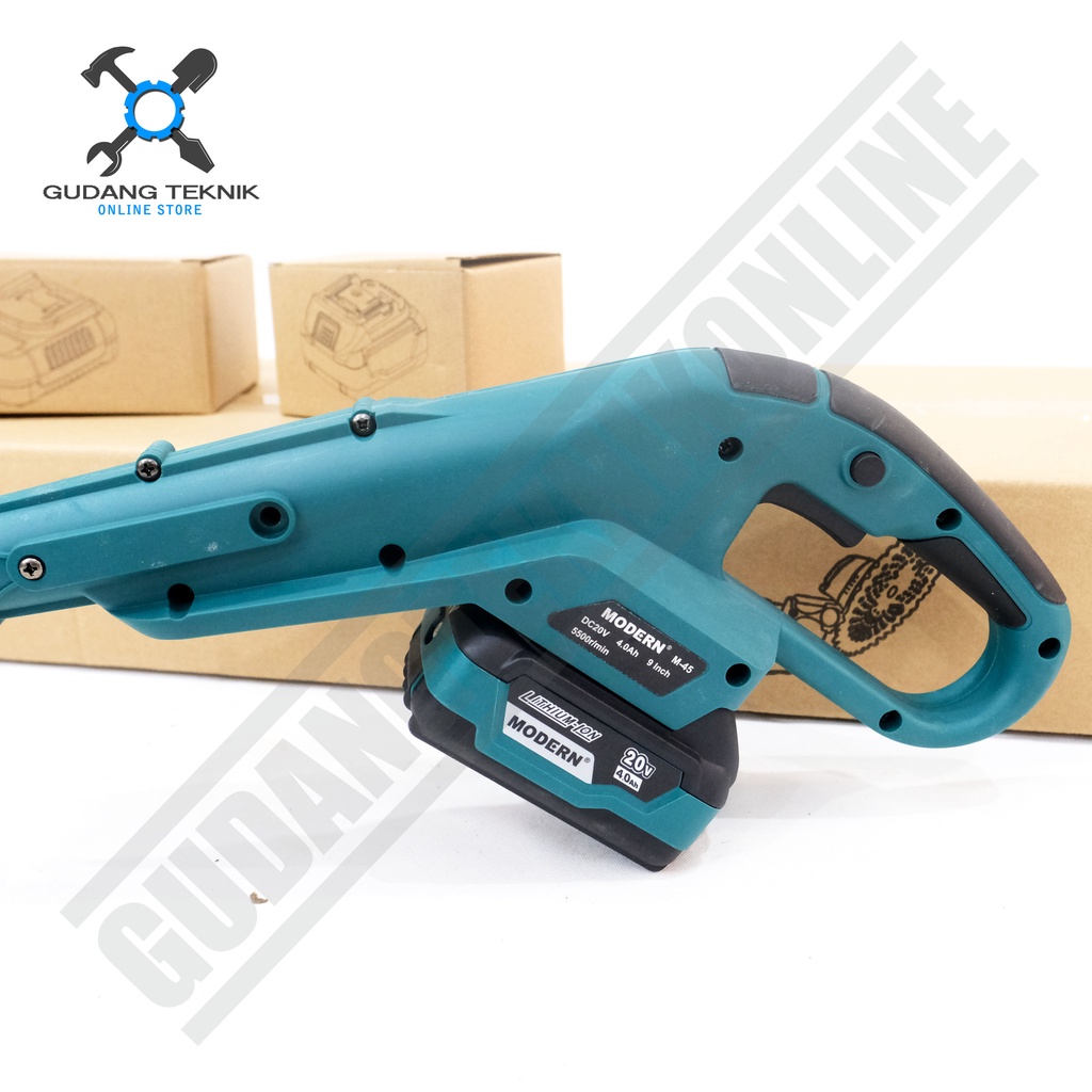 Mesin Potong Rumput BATERAI MODERN 20V M45 / CORDLESS Grass Trimmer 20Volt M 45 BATTERY MODERN