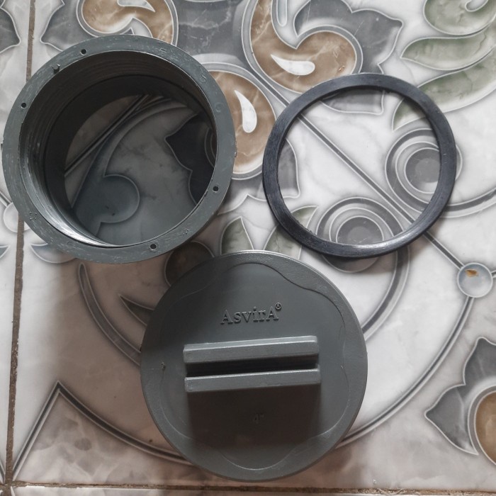 Fitting Clean Out 4 Inch Asvira /Tutup Drat Pipa 4" / Tutup Canister Diy