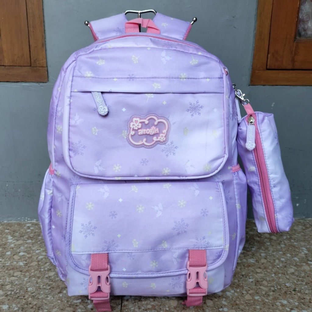 Tas Ransel Backpack Sekolah Anak Perempuan Alto Girl Original Snowdrop