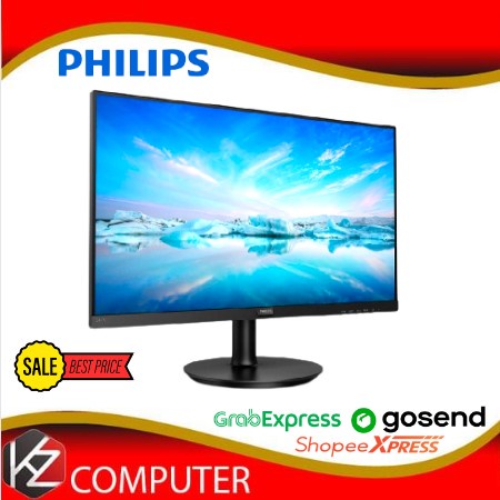 Monitor LED Philips 241V8 24&quot; IPS 1080p 75Hz 4ms VGA HDMI