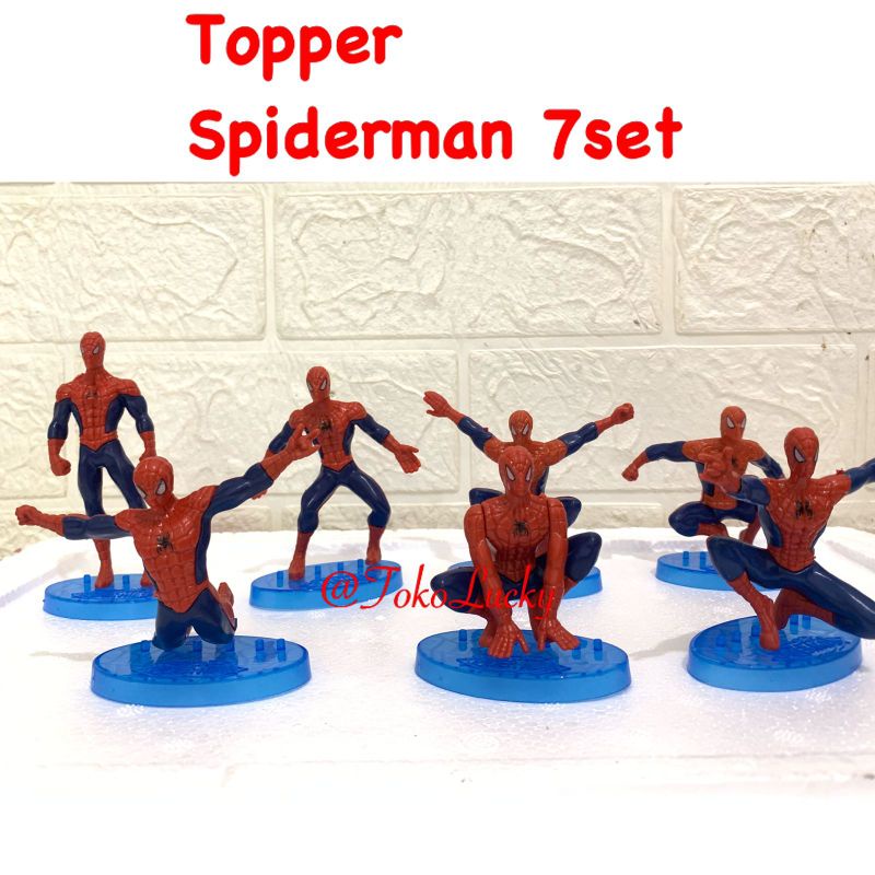 

Topper Spiderman 7Set/ Topper Kue Karakter