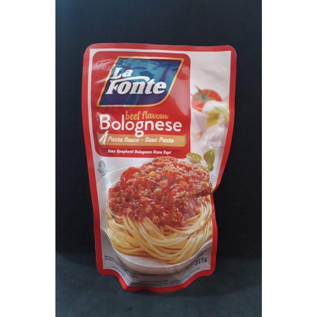 

LA FONTE PASTA SAUCE BOLOGNESE BEEF FLAVOUR 315g