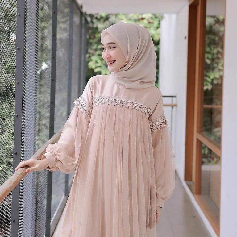 HARGA MURAH ZOYA GAMIS PESTA / TILLE RENDA /BAJU DRESS MAXY 2491 ⇷