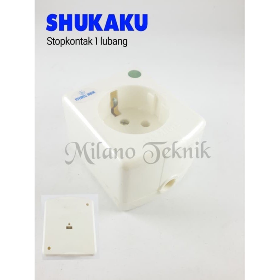 Stopkontak 1 lubang  1LB Terminal Kuningan socket/ Adaptor